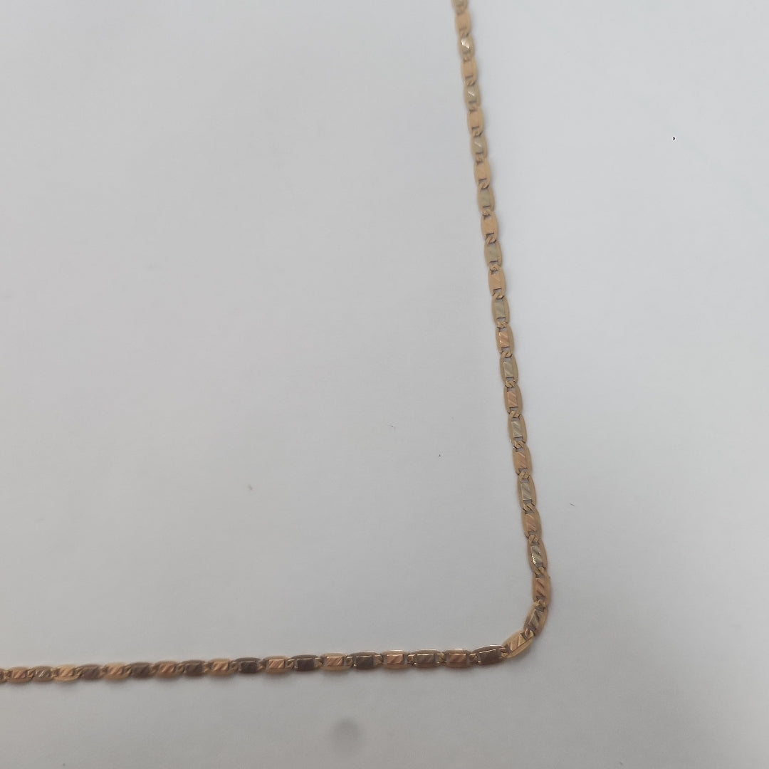CADENA ORO COMBINADO 14 K 3,90 GRMS (SEMINUEVO)
