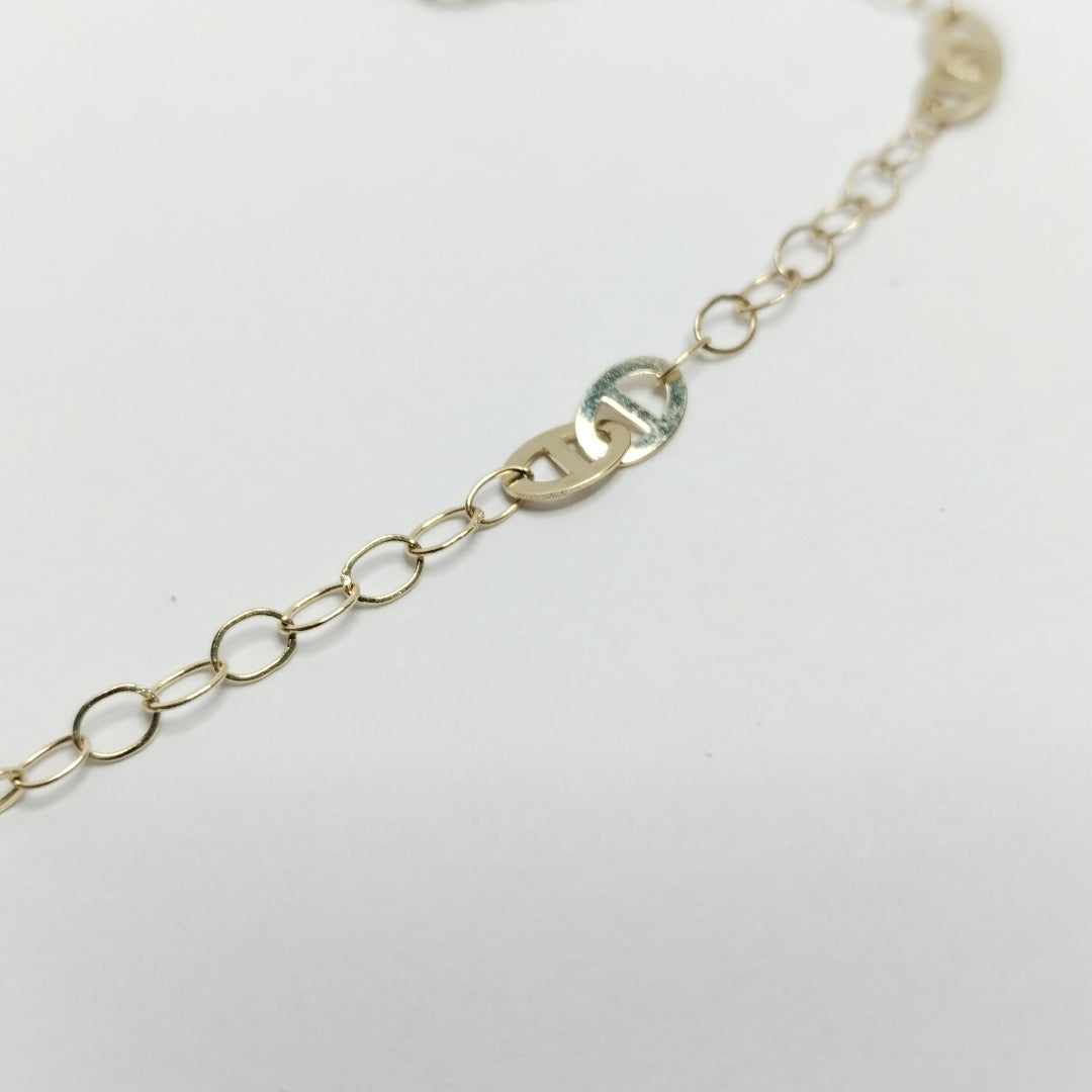 PULSERA ESPECIAL 14K 21 CM 1.8 GR (NUEVO)