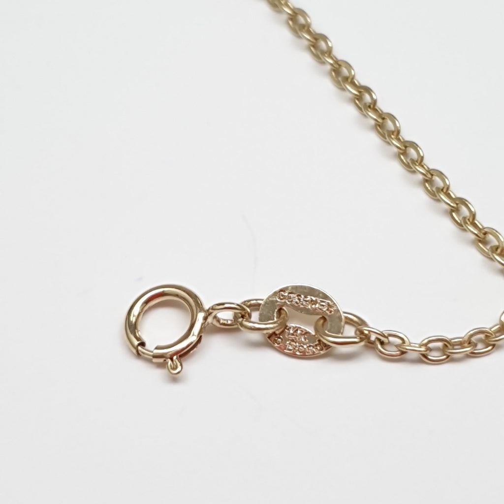 PULSERA TEJIDO ESP CON TREBOL 14K 18 CM 1.6 GR (NUEVO)