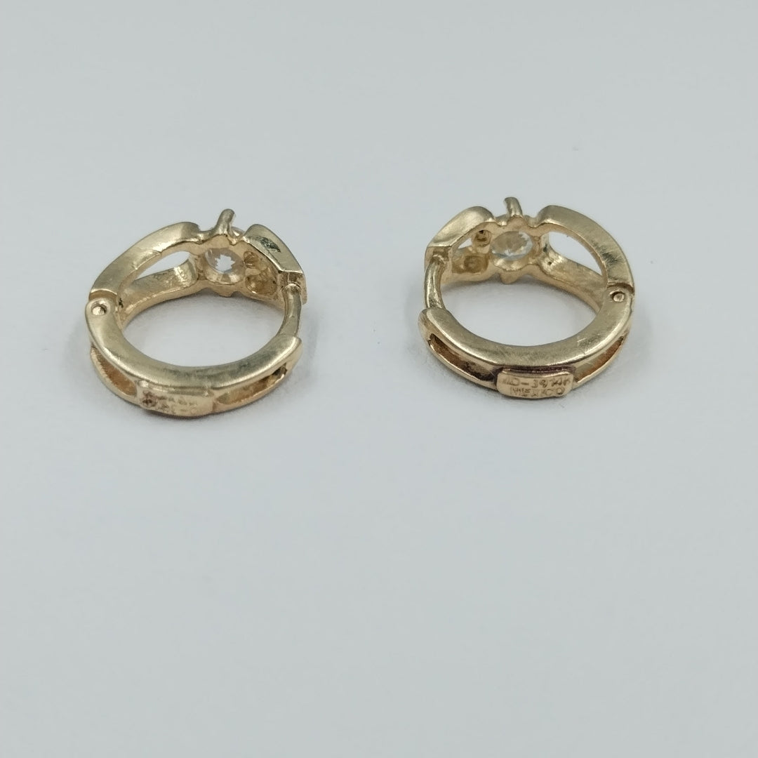 ARRACADAS PAR ORO 14 K 2,60 GRMS (SEMINUEVO)