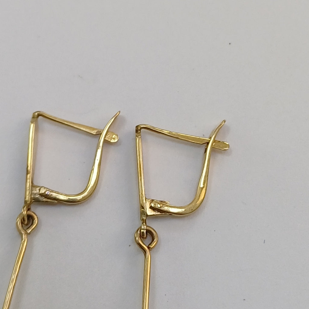 ARETES PAR ORO 14 K 3,90 GRMS (SEMINUEVO)