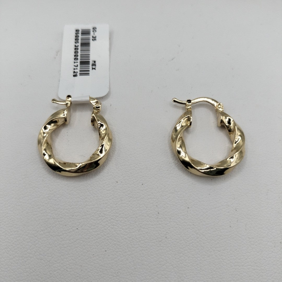 ARETES ARRACADA TORZAL 14K 1.9 GR (NUEVO)