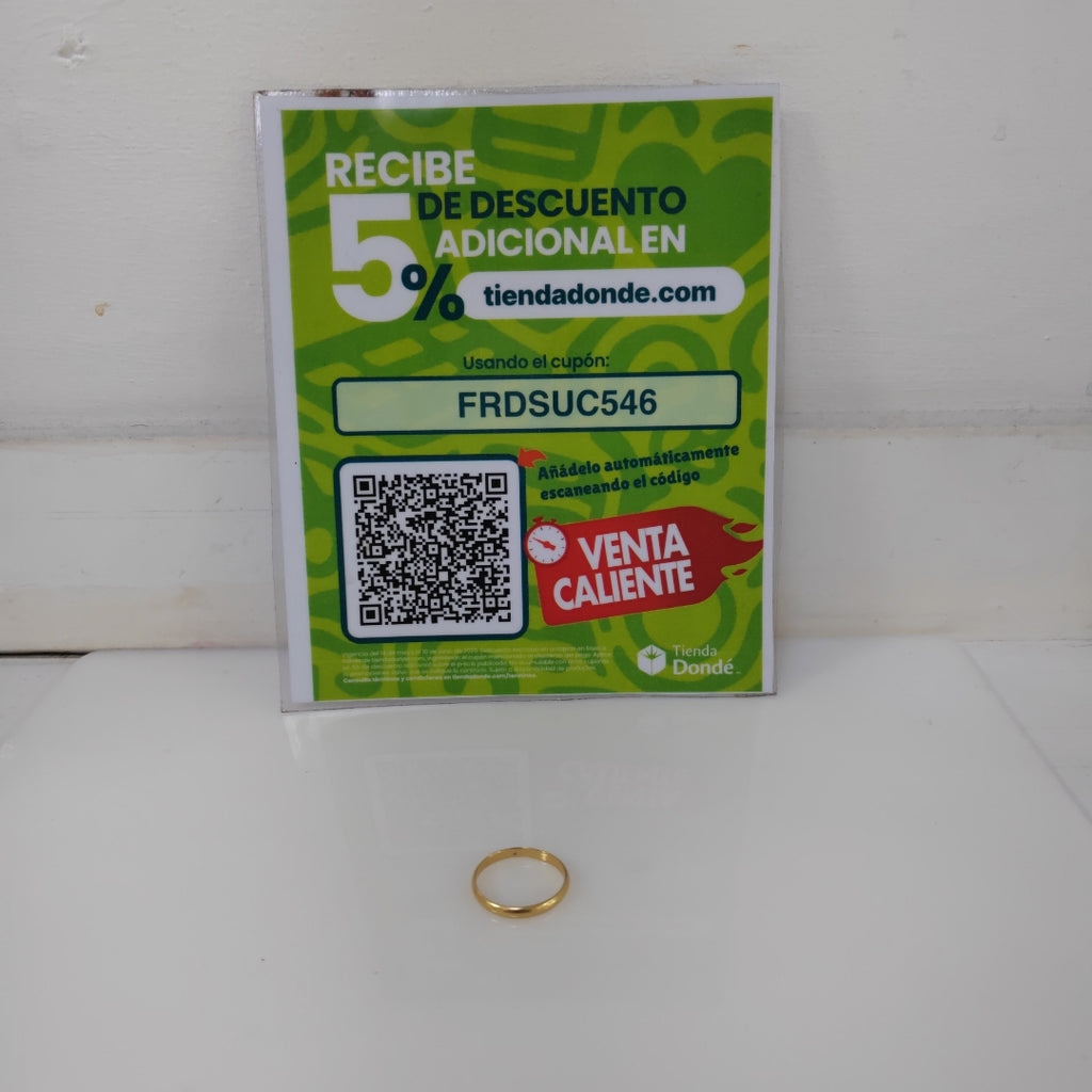 ARGOLLA ORO 14 K 1.9 GRMS (SEMINUEVO)