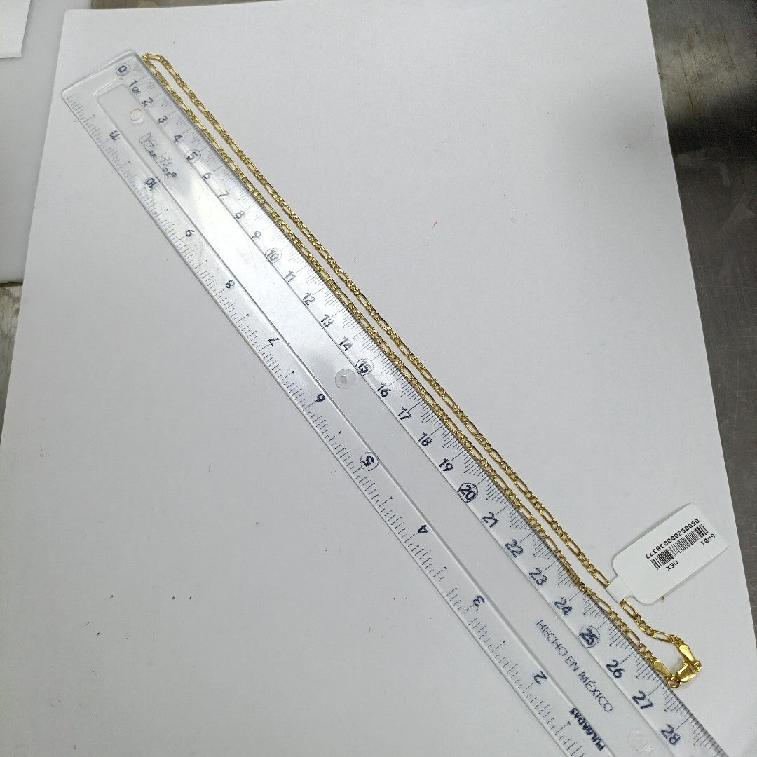 CADENA 3X1 DIAMANTADA 14K 55 CM 4.8 GR (NUEVO)