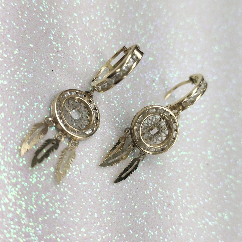 ARRACADAS PAR ORO 14 K 2.3 GRMS (SEMINUEVO)