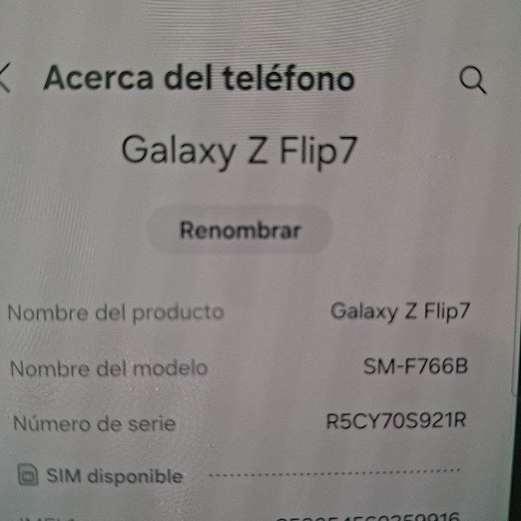 CELULAR SAMSUNG GALAXY Z FLIP 7 SM-F766B (2025) 512 GB 12 GB RAM (SEMINUEVO)