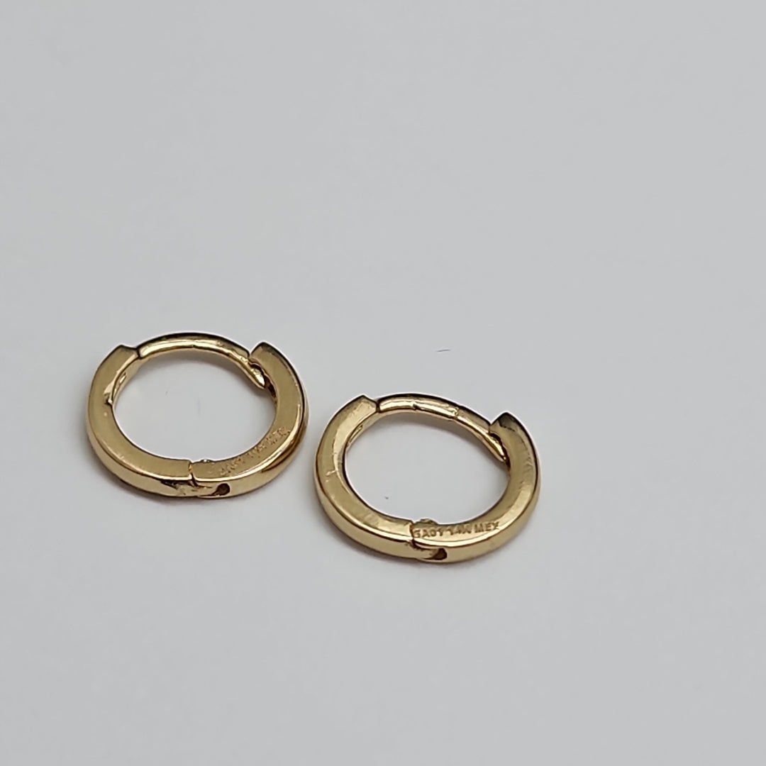 ARETES HUGGIE 14K 1.4 GR (NUEVO)