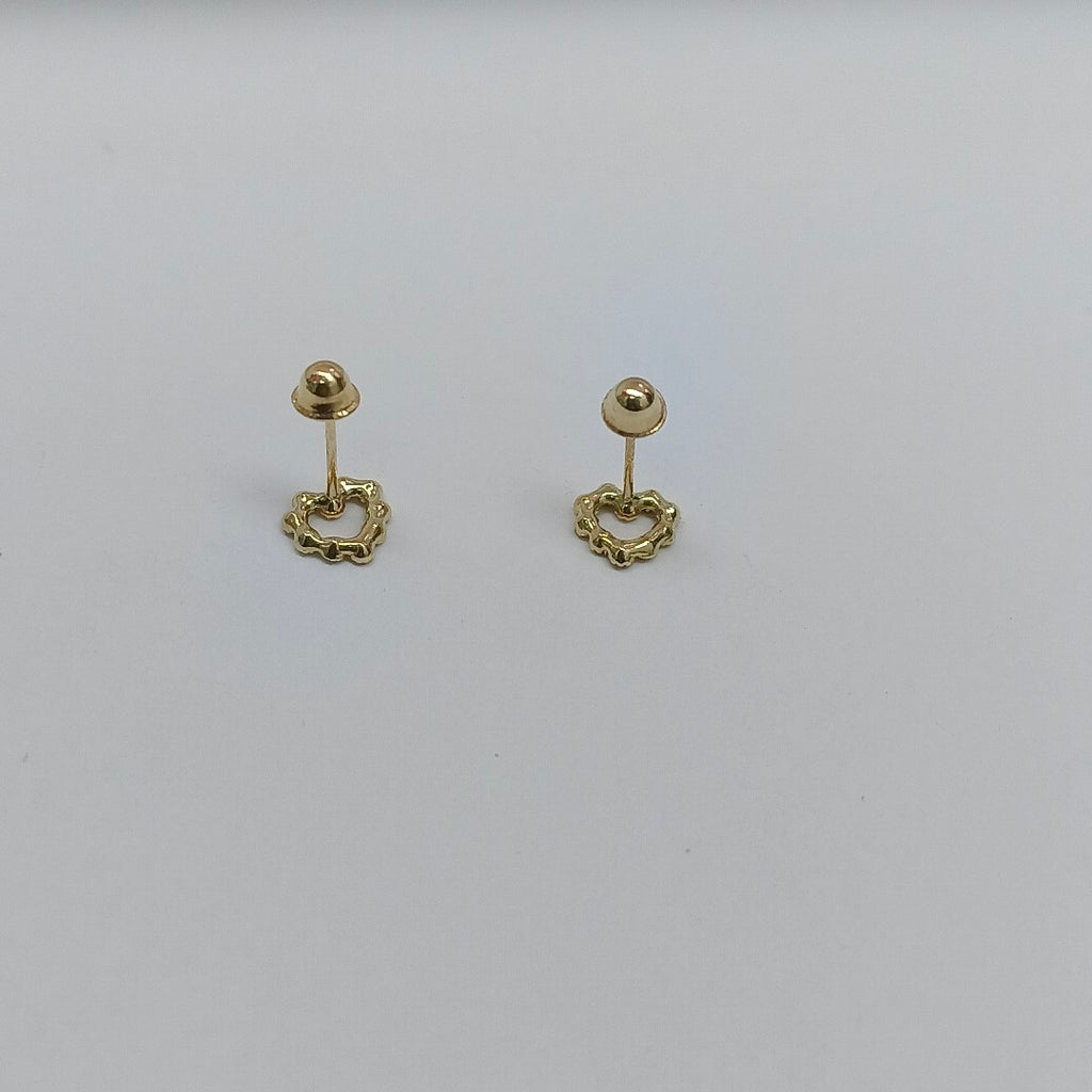 BROQUELES BROQUEL FIG CORAZON 14K 0.23 GR (NUEVO)