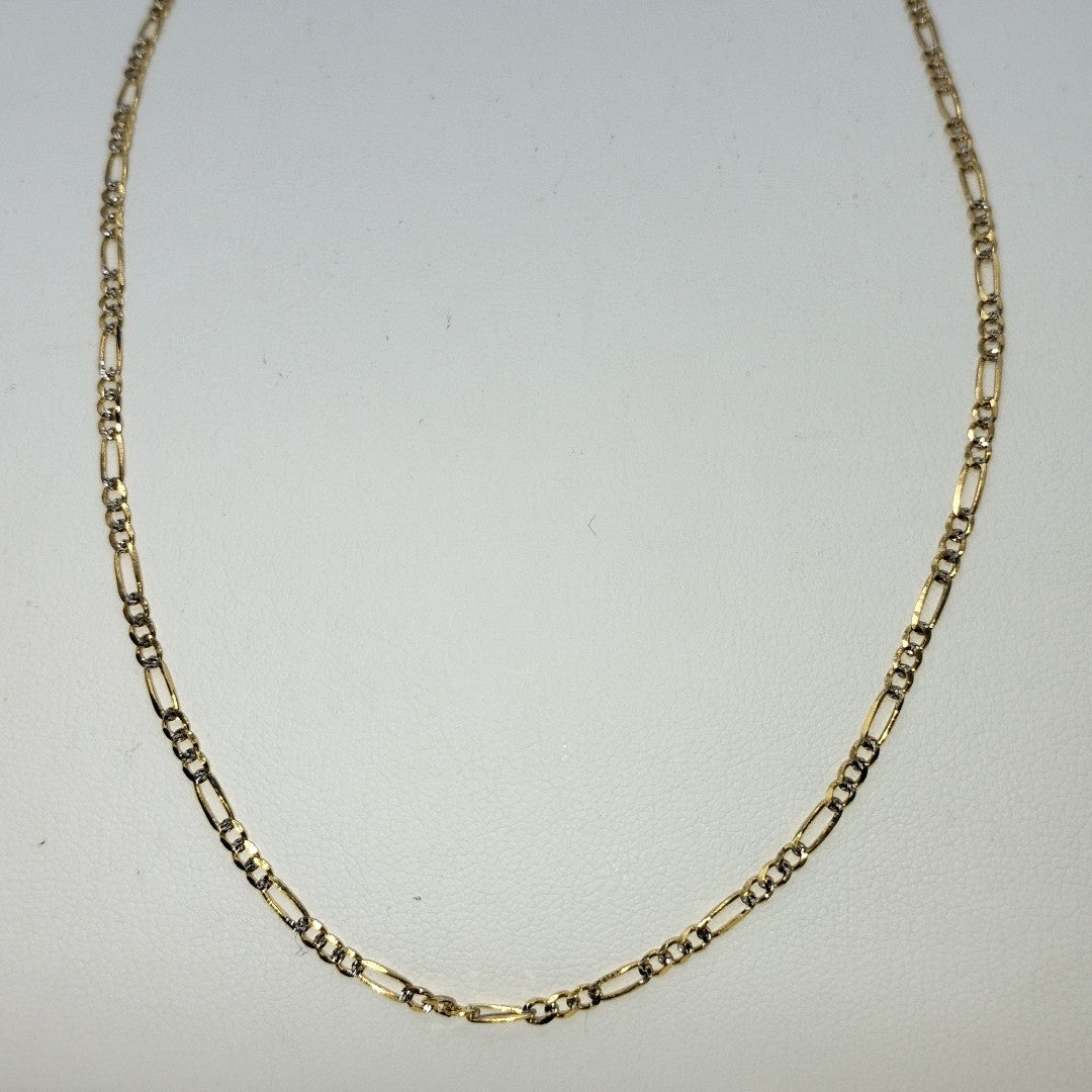 CADENA 3X1 DIAMANTADA 14K 55 CM 4.8 GR (NUEVO)
