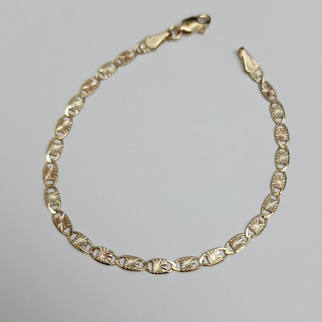 PULSERA GUCHI 14K 18 CM 3.1 GR (NUEVO)