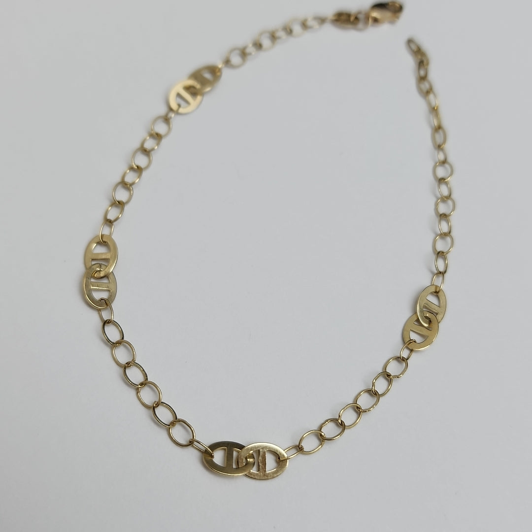PULSERA ESPECIAL 14K 21 CM 1.9 GR (NUEVO)