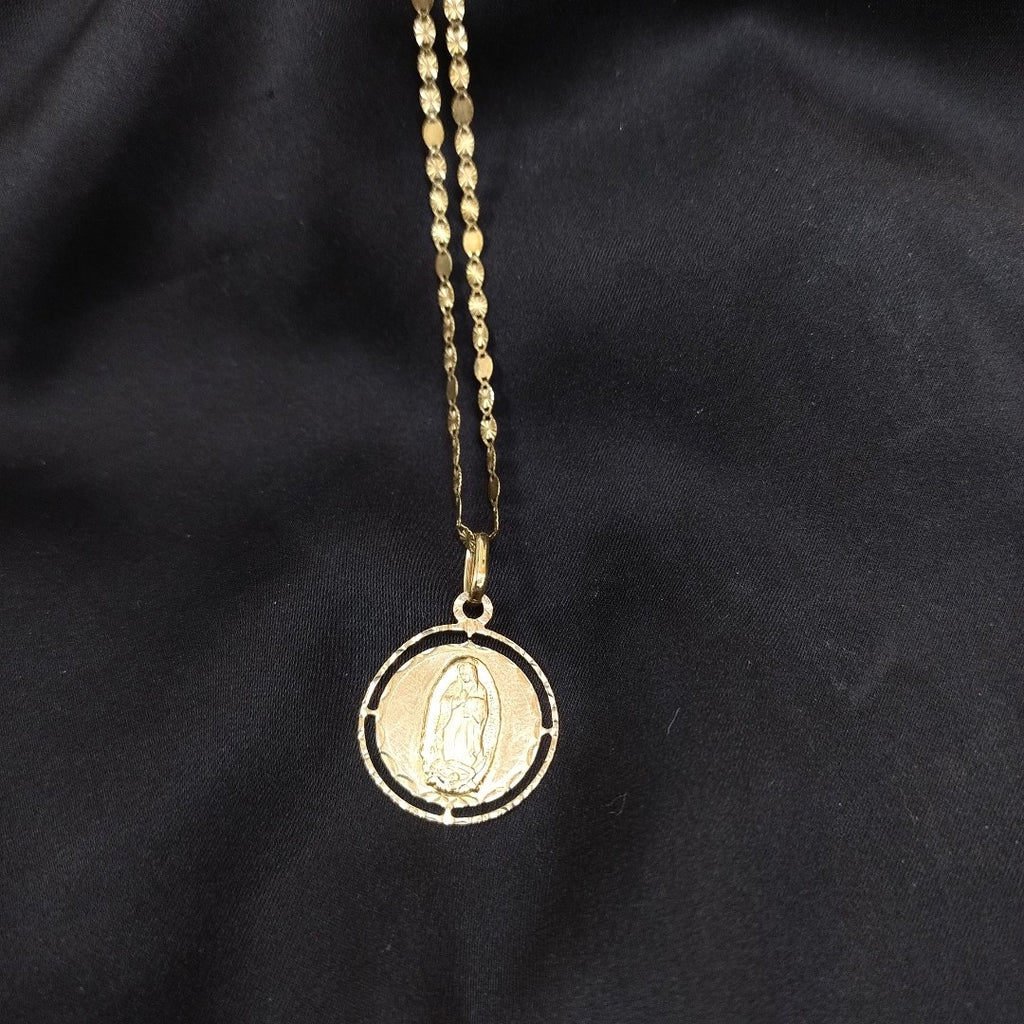 CADENA, MEDALLA PERSONAL ORO 14 K 2.9 GRMS (SEMINUEVO)