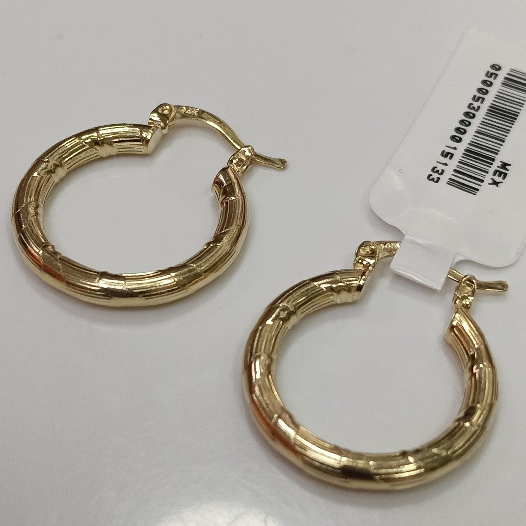 ARETES ARRACADAS 14K 2.6 GR (NUEVO)
