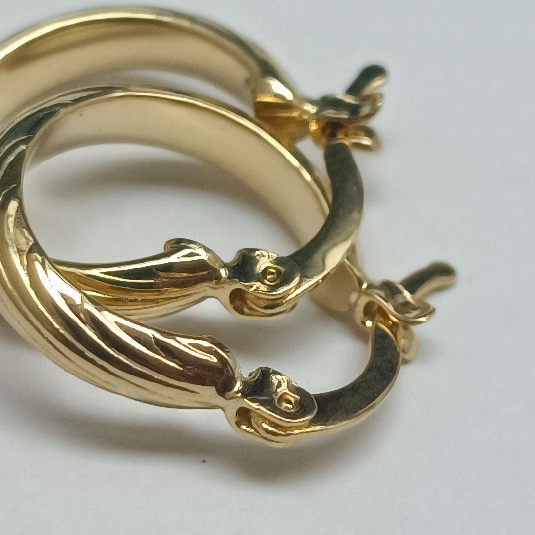 ARETES ARRACADA ASTRIADA 14K 1.6 GR (NUEVO)