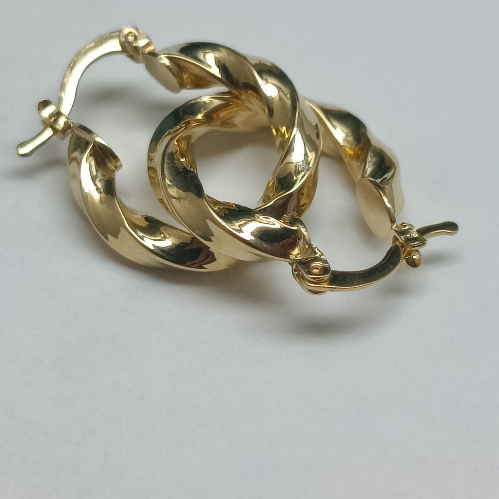 ARETES ARRACADA TORZAL 14K 1.9 GR (NUEVO)