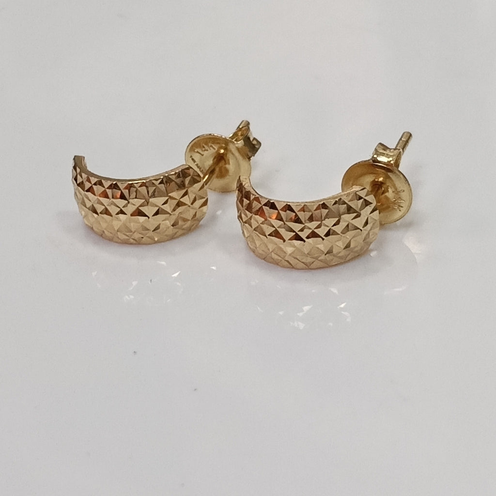 BROQUELES ORO 14K 1.8 (NUEVO)