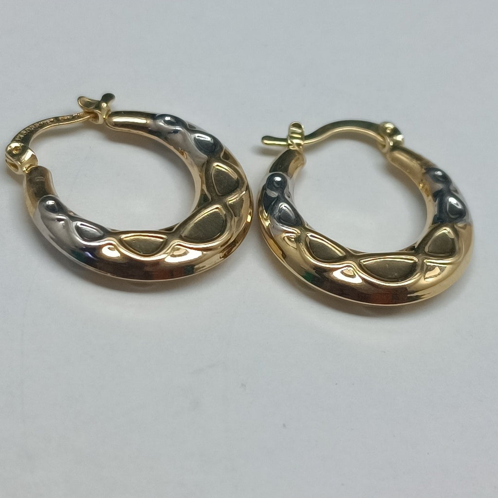 ARETES ARRACADAS COMBINADAS CON INFINITO 14K 2.3 GR (NUEVO)
