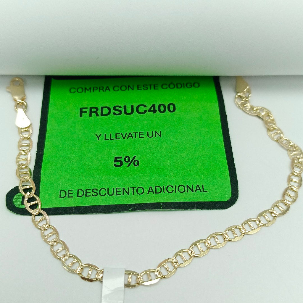 PULSERA GUCHI 14K 18 CM 3.3 GR (NUEVO)