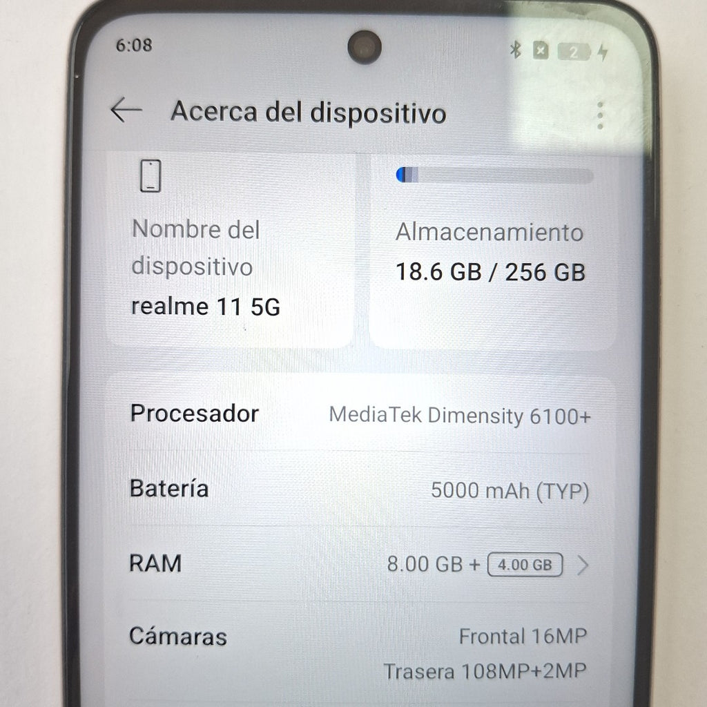 CELULAR REALME 11 5G RMX3780 (2023) 256 GB 8 GB RAM (SEMINUEVO)