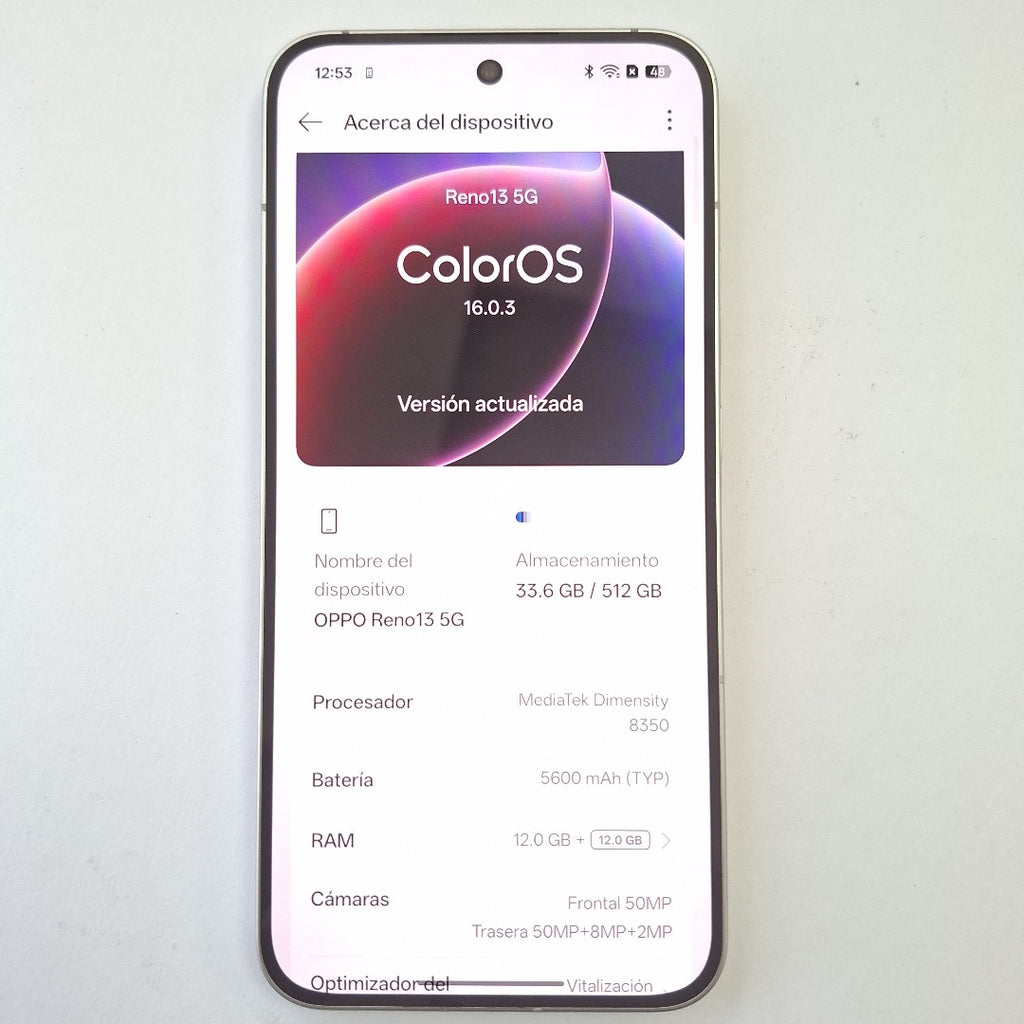 CELULAR OPPO RENO13 5G CPH2689 (2024) 512 GB 12 GB RAM (SEMINUEVO)