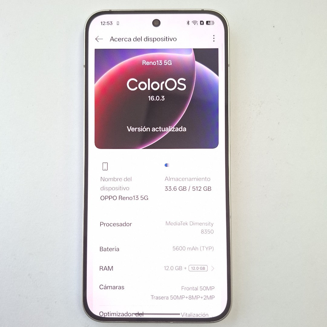 CELULAR OPPO RENO13 5G CPH2689 (2024) 512 GB 12 GB RAM (SEMINUEVO)