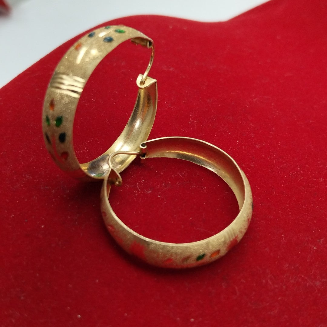 ARRACADAS PAR ORO 14 K 4.3 GRMS (SEMINUEVO)