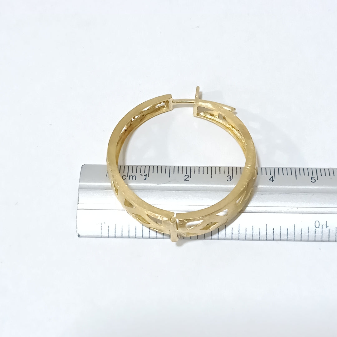 ARRACADAS PAR ORO 18 K 11 GRMS (SEMINUEVO)