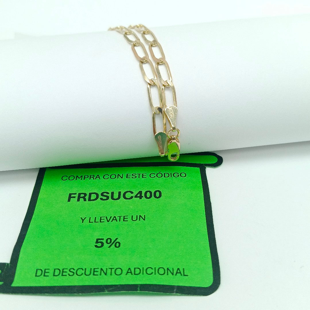PULSERA ESLABON 14K 21 CM 4.2 GR (NUEVO)