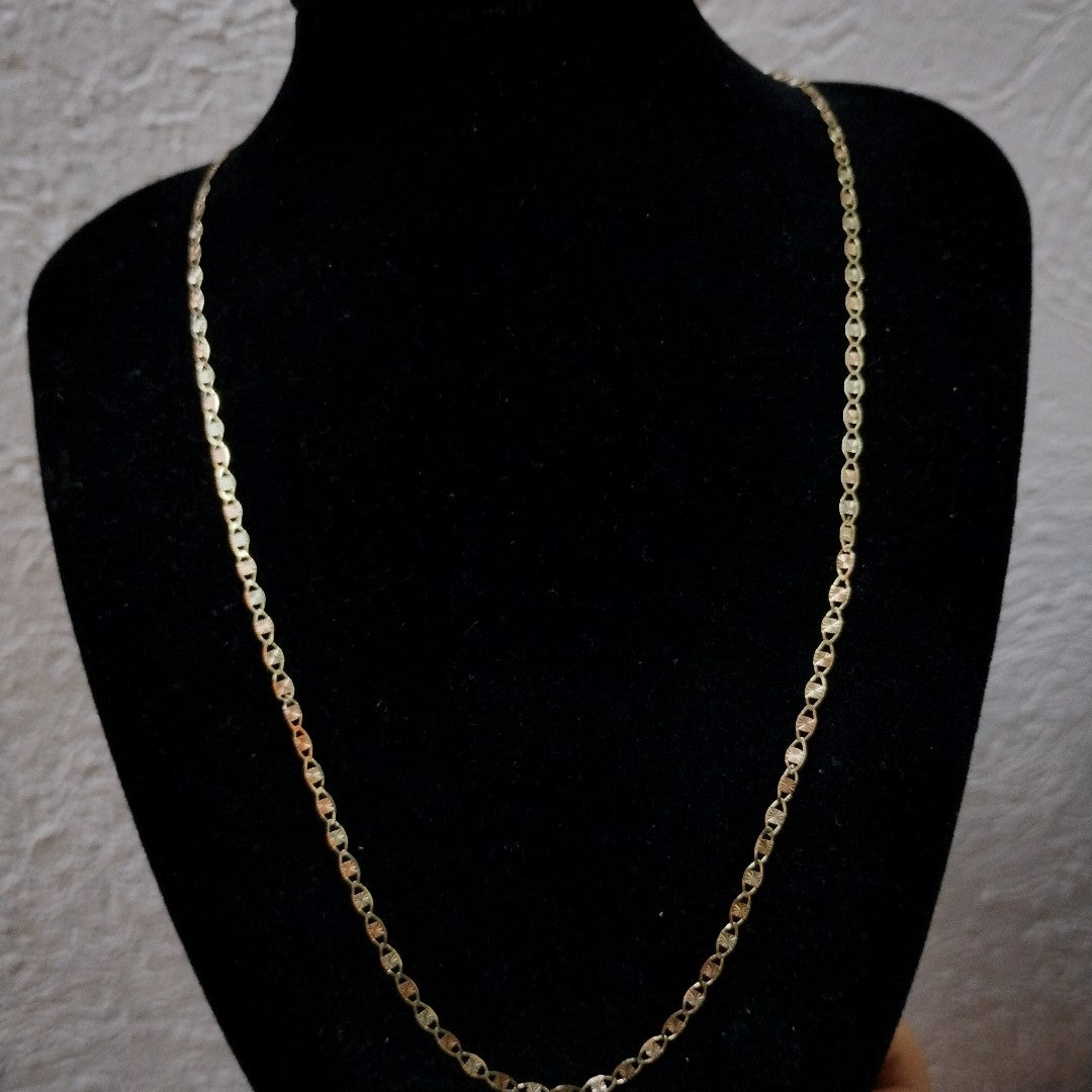 CADENA ORO COMBINADO 10 K 2.4 GRMS (SEMINUEVO)