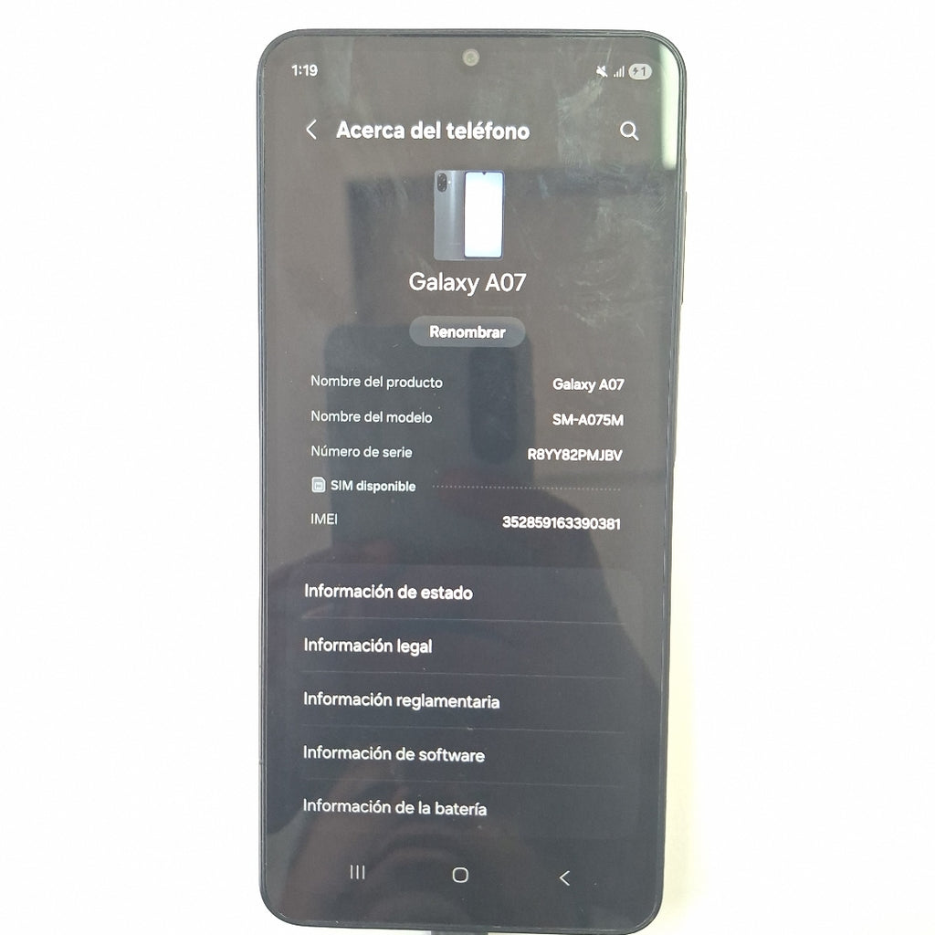 CELULAR SAMSUNG GALAXY A07 SM-A075M (2025) 64 GB 4 GB RAM (SEMINUEVO)