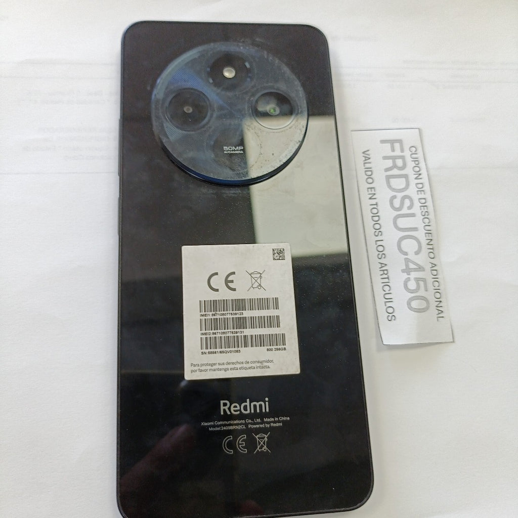 CELULAR XIAOMI REDMI 14C 2409BRN2CL (2024) 256 GB 8 GB RAM (SEMINUEVO)
