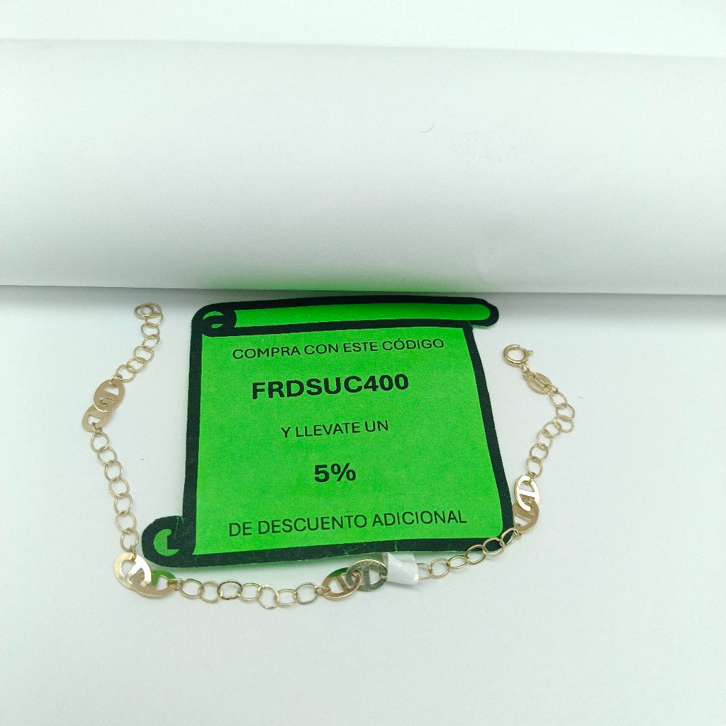 PULSERA ESPECIAL 14K 18 CM 1.6 GR (NUEVO)