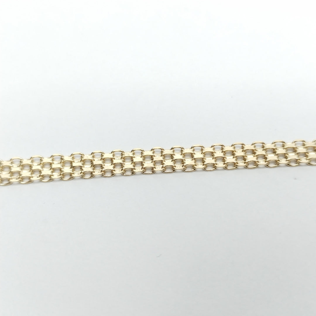 PULSERA ESPECIAL 14K 18 CM 4.6 GR (NUEVO)