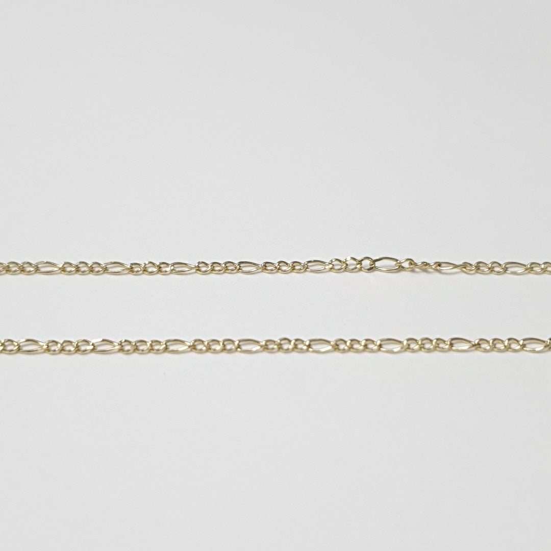 CADENAS TEJIDO 3X1 ORO 10K 55 CM 1.4 GR (NUEVO)