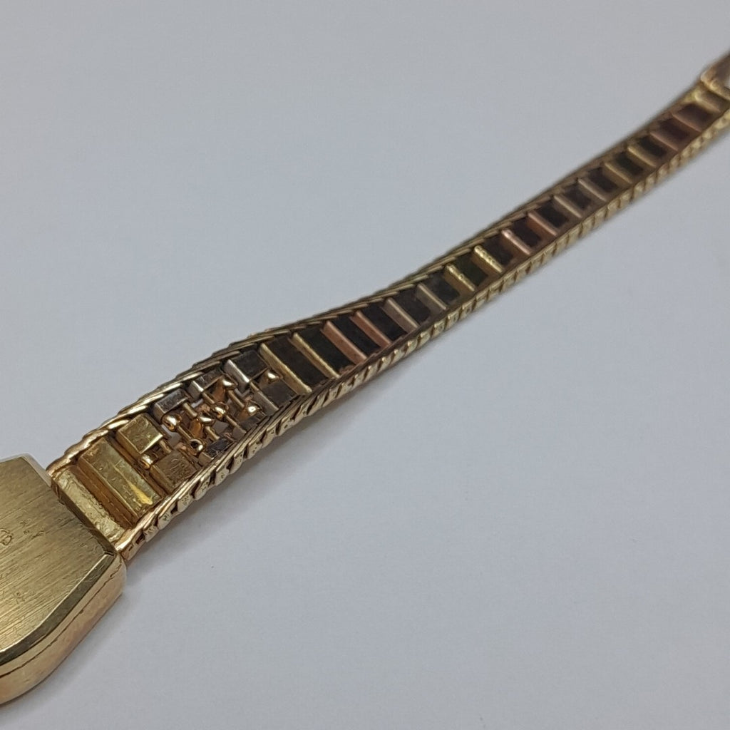 RELOJ CAJA Y PULSO ORO ORO 14 K 20.8 GRMS (SEMINUEVO)