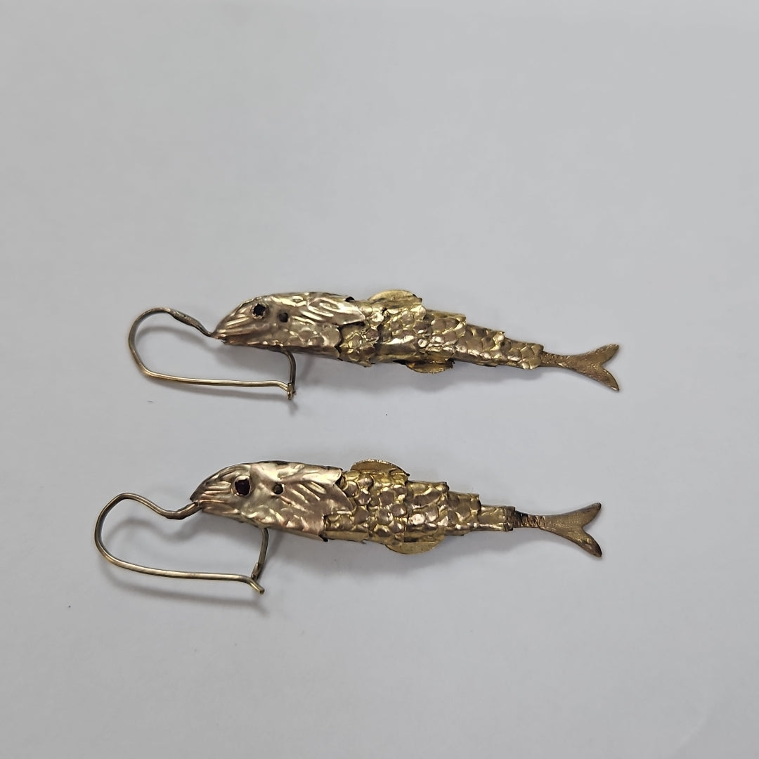 ARETES PAR ORO 8 K 3.2 GRMS (SEMINUEVO)