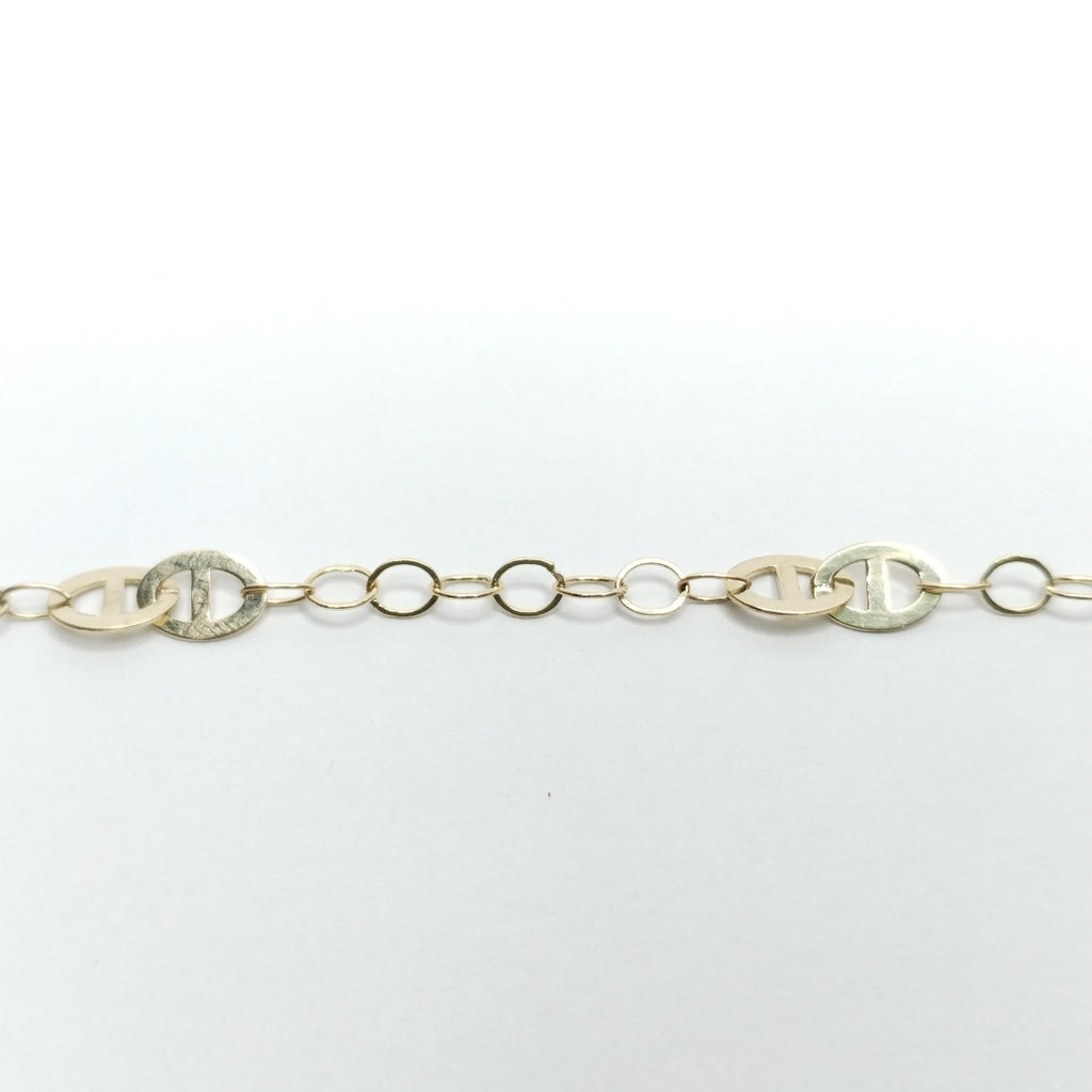 PULSERA ESPECIAL 14K 21 CM 1.9 GR (NUEVO)