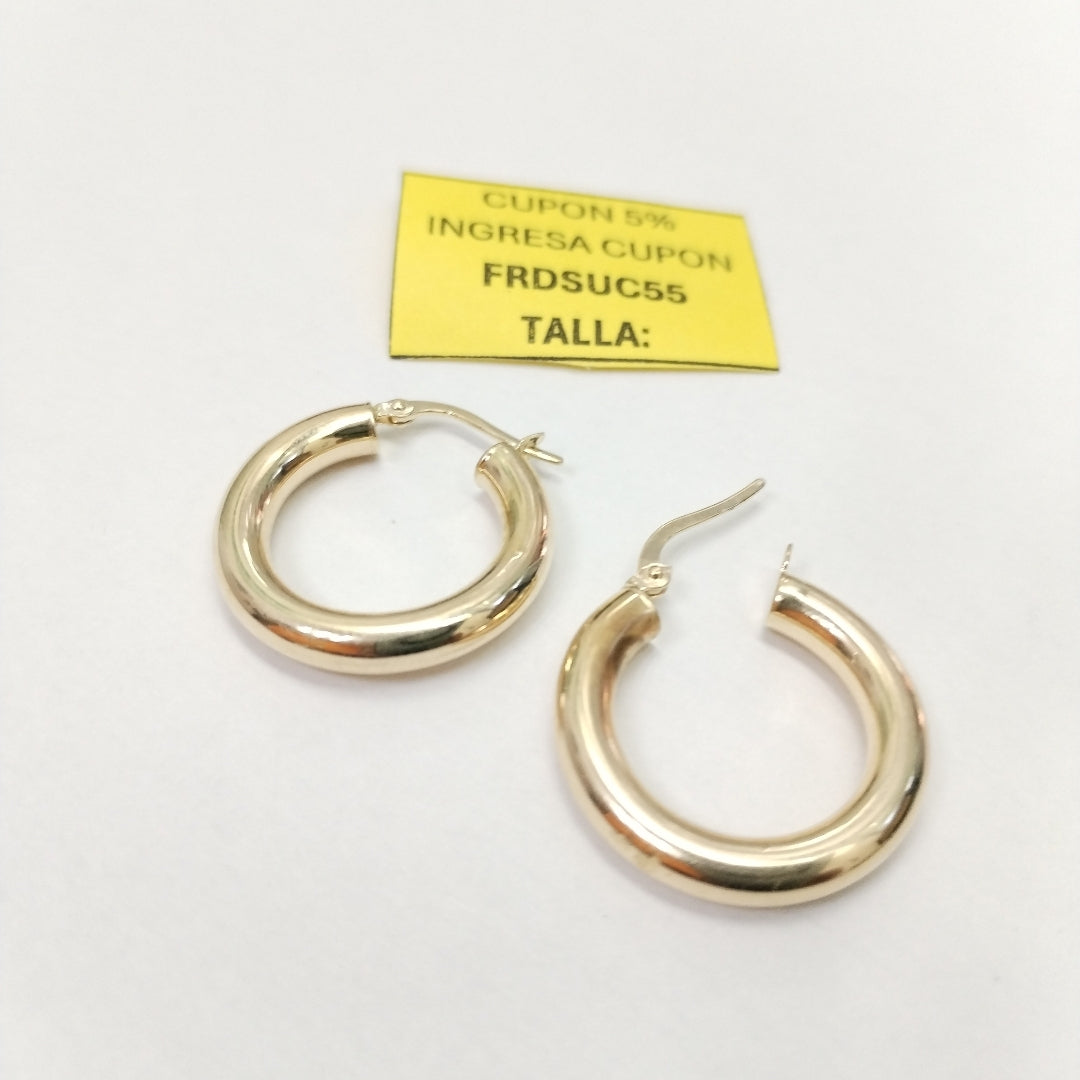 ARRACADAS PAR ORO 14 K 2.5 GRMS (SEMINUEVO)
