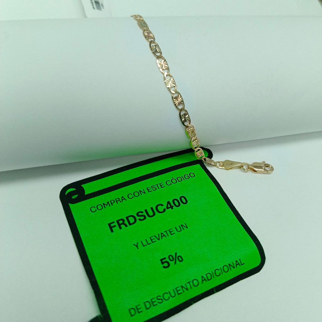 PULSERA GUCHI 14K 18 CM 2.9 GR (NUEVO)