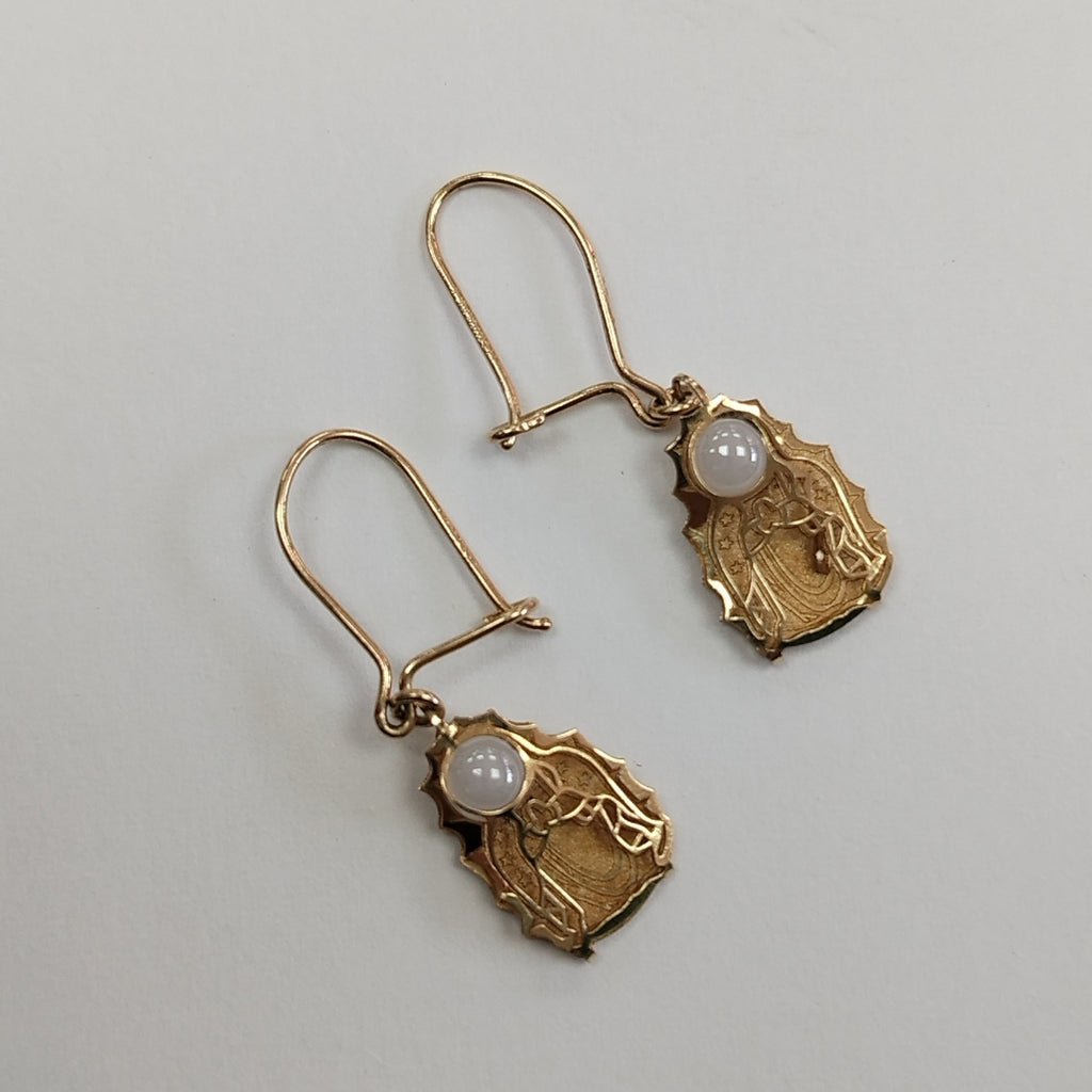 ARETES PAR ORO 14 K 1,50 GRMS (SEMINUEVO)