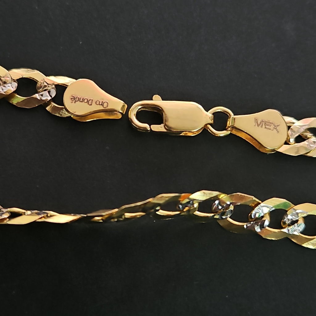 PULSERA BARBADA 14K 21 CM 5.5 GR (NUEVO)