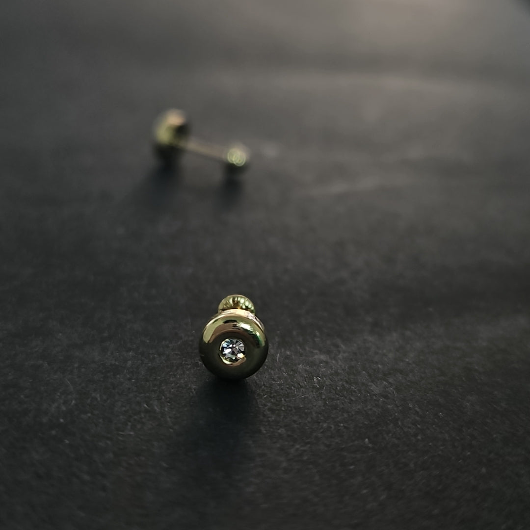 BROQUELES BROQUEL C CIRCONIA 14K 0.27 GR (NUEVO)