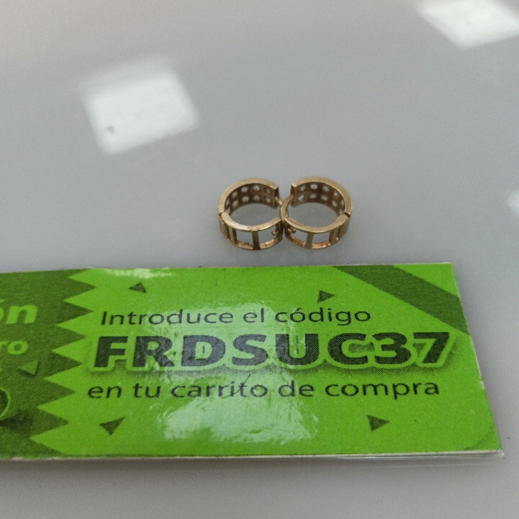 ARRACADAS PAR ORO 10 K 1.9 GRMS (SEMINUEVO)