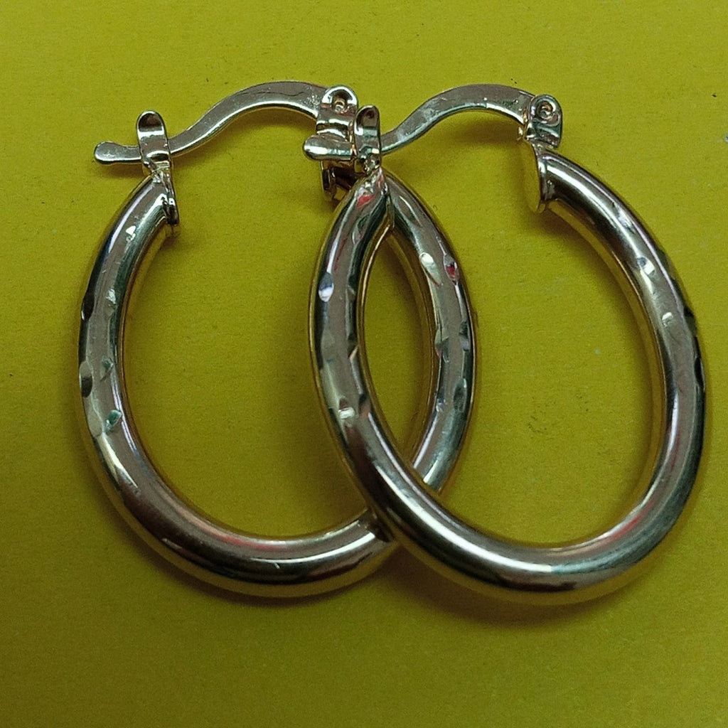 ARETES TEJIDO ARRACADAS CON NUMEROS ROMANOS 14K 2.1 GR (NUEVO)