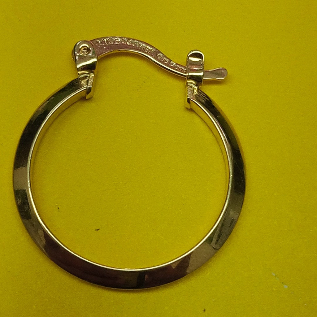 ARETES TEJIDO ARRACADAS LISAS 14K 1.2 GR (NUEVO)