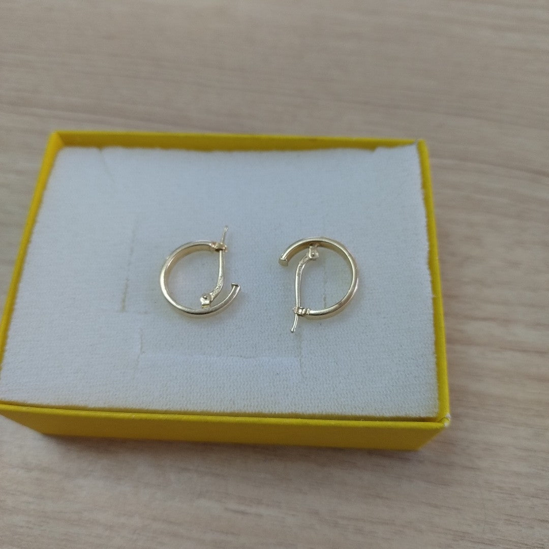 ARETES PAR ORO 14 K 1,20 GRMS (SEMINUEVO)