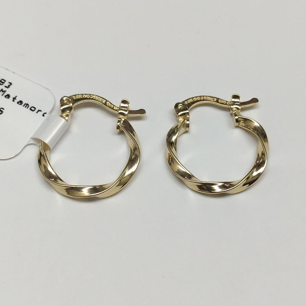 ARETES ARRACADAS TORZAL 14K 1.2 GR (NUEVO)