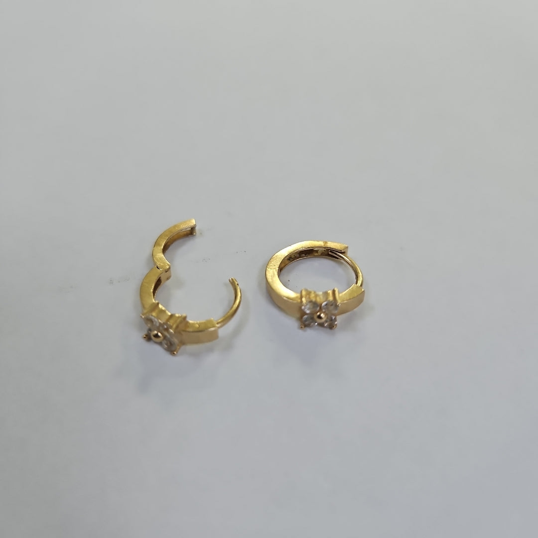 ARRACADAS PAR ORO 14 K 1.9 GRMS (SEMINUEVO)