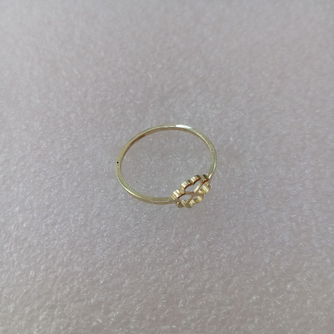 ANILLOS ANILLITO FIG TREBOL 10K TALLA 7 0.8 GR (NUEVO)