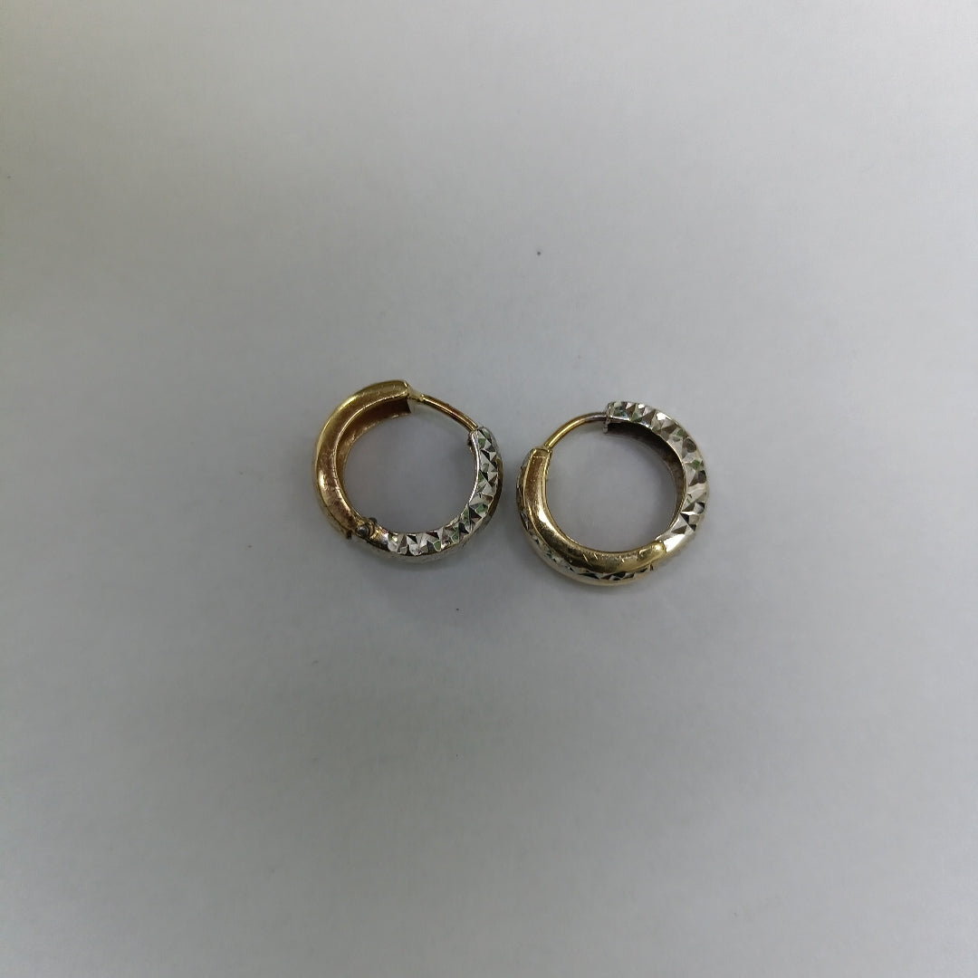 ARRACADAS PAR ORO,RODIADO 14 K 1,80 GRMS (SEMINUEVO)